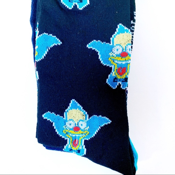 The Simpsons Krusty the Clown Socks 2 Pairs - Picture 5 of 6